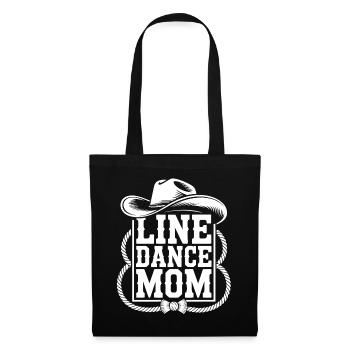Line Dance Mom Western Logo - Sac en tissu - noir - Devant