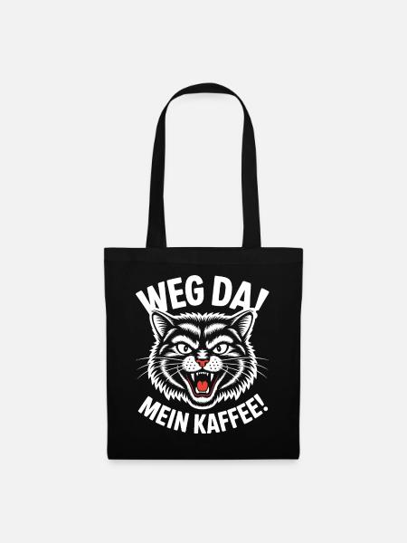 Mein Kaffee - Stoffbeutel - Schwarz