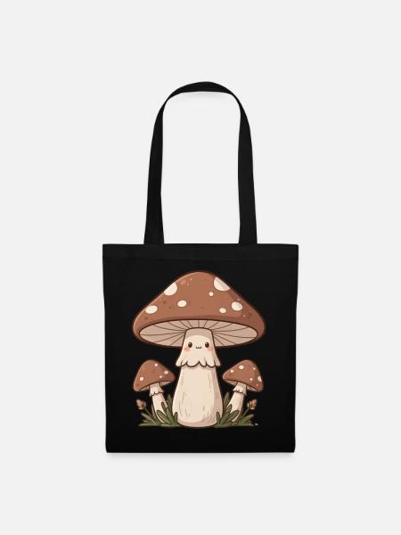 Pilz Pilzsammler Retro Geschenk Mushroom Hunter - Stoffbeutel - Schwarz