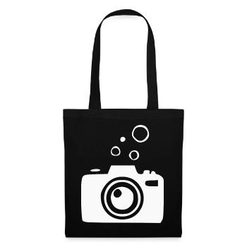 Underwater Camera Camera Diver Diving Gift - Tote Bag - black - Front