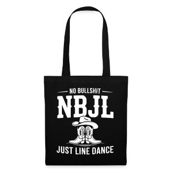 NBJL – No Bullshit Just Line Dance - Tote Bag - black - Front