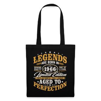 Cadeau d’anniversaire vintage vintage rétro 1966 - Sac en tissu - noir - Devant