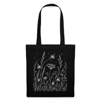 Flowers and bees - Tote Bag - black - Front