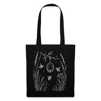 Bees in the grass - Tote Bag - black - Front
