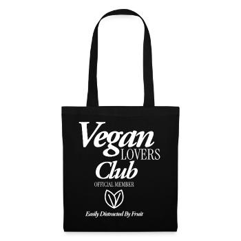 Vegan Lovers Club - Stoffbeutel - Schwarz - Vorne
