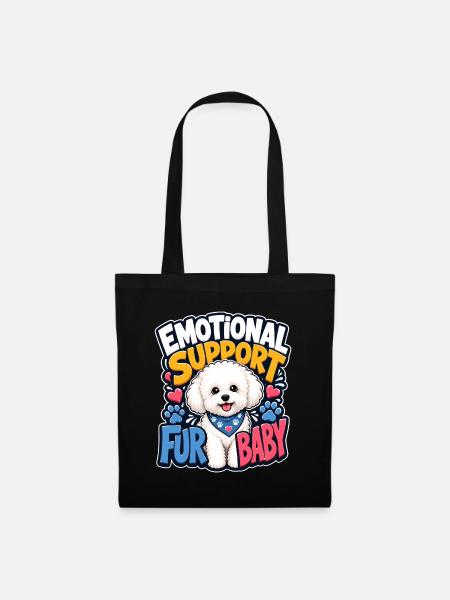 Bichon Frise - Stoffbeutel - Schwarz