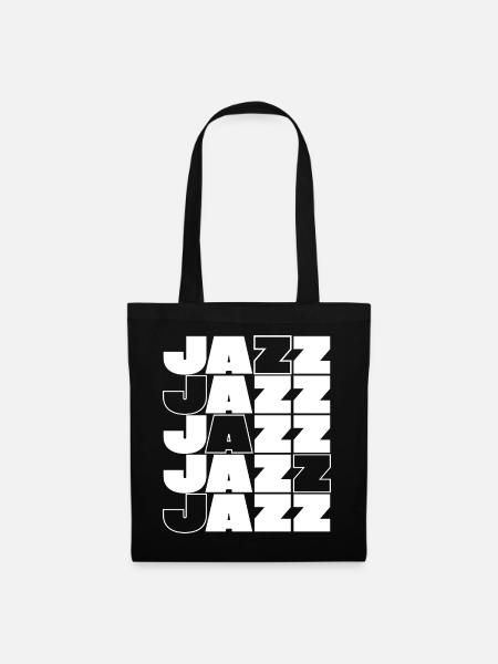 Jazz Grid Bold Typografie - Stoffbeutel - Schwarz