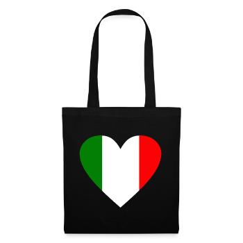 Italie - Sac en tissu - noir - Devant