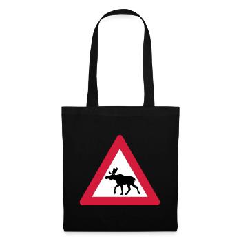 Avertissement Moose Connexion - Sac en tissu - noir - Devant