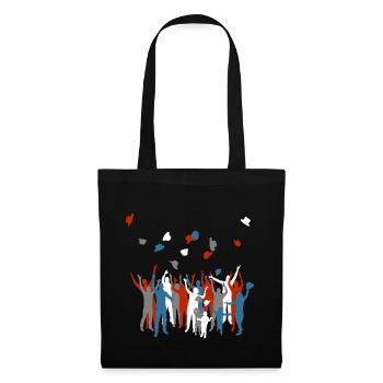 Sporty hat throw - Tote Bag - black - Front