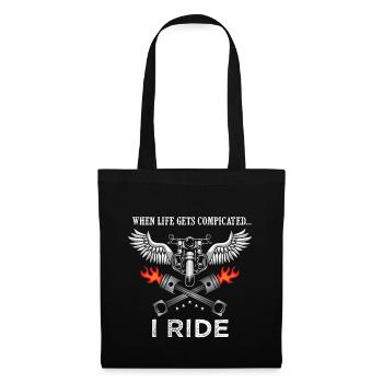 Biker Ride - Stoffbeutel - Schwarz - Vorne