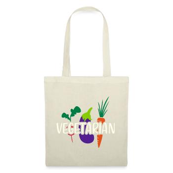 Végétarien végétarien - Sac en tissu - nature - Devant