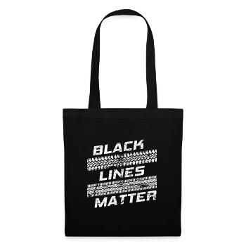 Black Lines Matter I Off Road Tires 4x4 4WD - Tote Bag - black - Front