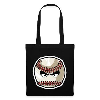 Baseball - Stoffbeutel - Schwarz - Vorne