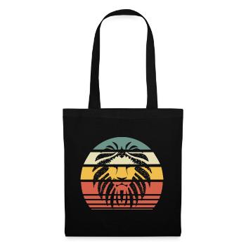 Lion lion head africa nature animals vintage retro - Tote Bag - black - Front