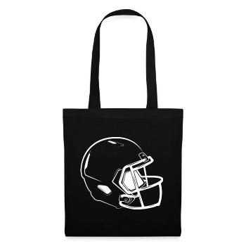 Casque de football américain Icône de l’équipe de fans - Sac en tissu - noir - Devant