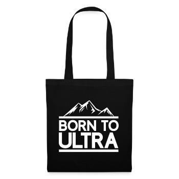 Né pour Ultra Running - Sac en tissu - noir - Devant