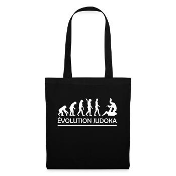 Évolution judoka / humour homme judo - Sac en tissu - noir - Devant