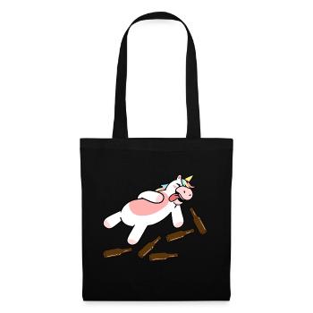 Drunk unicorn - Tote Bag - black - Front