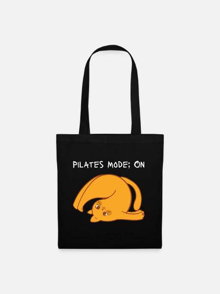 PILATES MODE: ON - Stoffbeutel - Schwarz