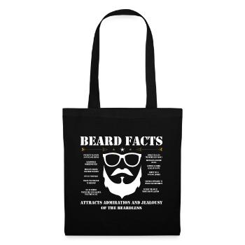 Beard Hipster Full Bearded Beard care gift - Tote Bag - black - Front