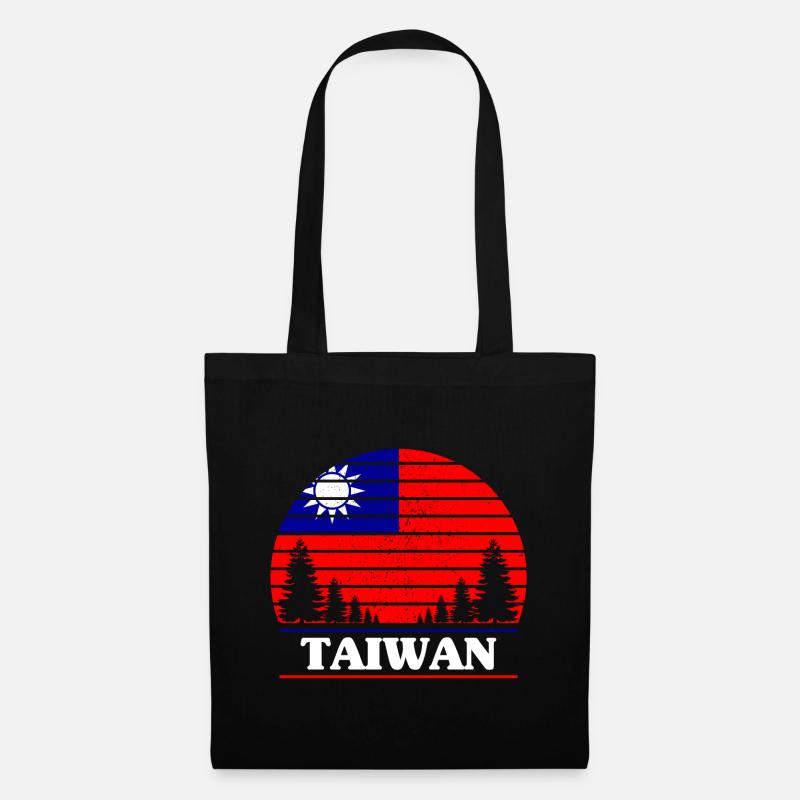 Taiwan - Stoffbeutel - Schwarz