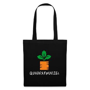 Quadratwurzel - Stoffbeutel - Schwarz - Vorne