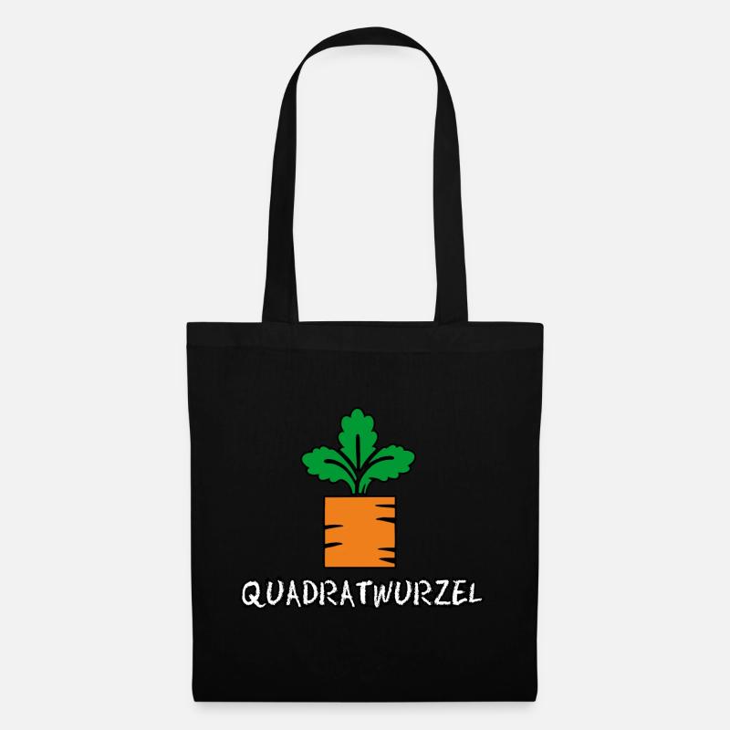 Quadratwurzel - Stoffbeutel - Schwarz