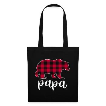 Papa Bear - Stoffbeutel - Schwarz - Vorne