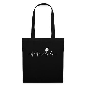 Darts Heartbeat Darts Hobby - Tote Bag - black - Front