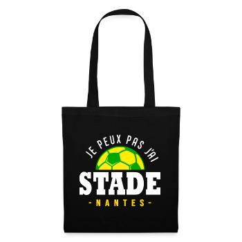 Je peux pas j ai Stade Nantes football - Sac en tissu - noir - Devant