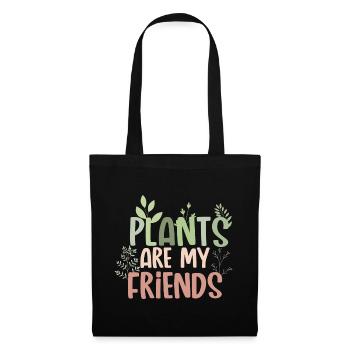 Plants are my friends Plant mom botanical - Tote Bag - black - Front