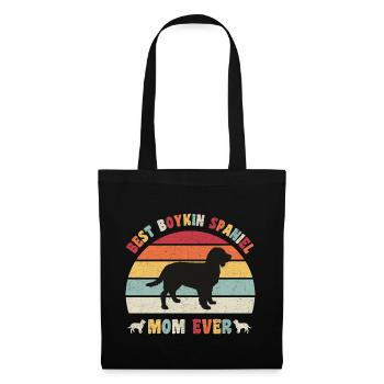 Meilleure maman Boykin Spaniel jamais amoureux des chiens vintage - Sac en tissu - noir - Devant