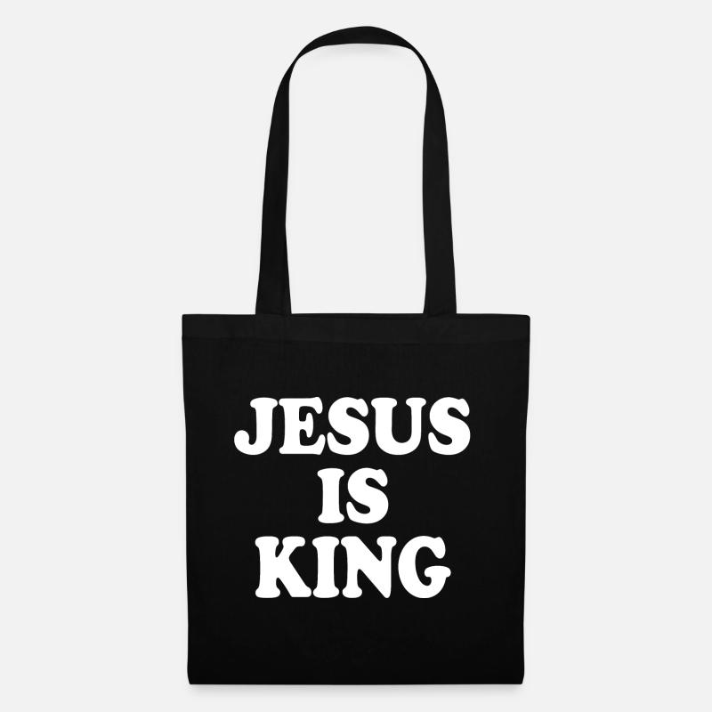 Jesus is king - Stoffbeutel - Schwarz