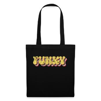 Funky Retro - Tote Bag - black - Front