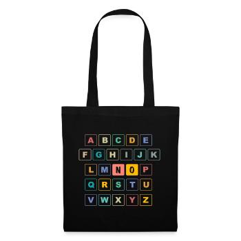 ABC Keys NO - École maternelle préscolaire - Sac en tissu - noir - Devant