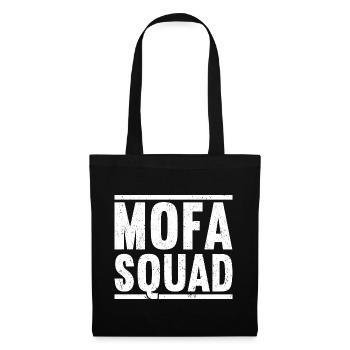 Mofa Mofas Moped Zweirad Mofafahrer Rollerfahrer - Stoffbeutel - Schwarz - Vorne