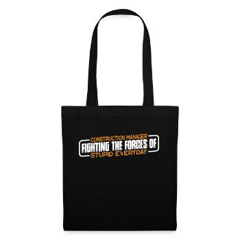 Directeur de la construction, Fighting Forces Of Stupid 4 - Sac en tissu - noir - Devant