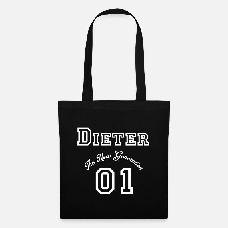 First name Dieter- "The New Generation", white - Tote Bag - black