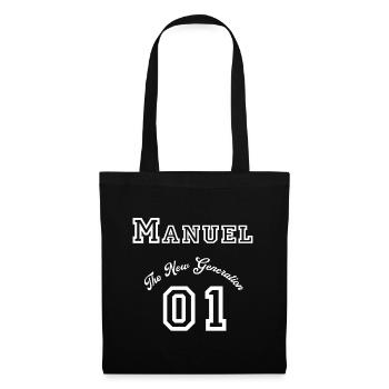 First name: Manuel - "The New Generation", White - Tote Bag - black - Front