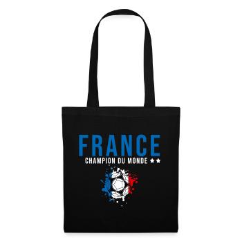 France supporters équipe footbalL 2022 - Sac en tissu - noir - Devant