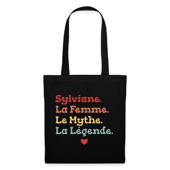 Sylviane La femme le mythe la légende - Sac en tissu - noir - Devant