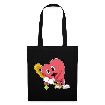 Heart Field Hockey Field Hockey Stick - Sac en tissu - noir - Devant