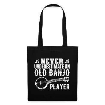 Banjo Großvater - Stoffbeutel - Schwarz - Vorne