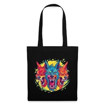 Dog Wolf Werewolf Cerberus Hellhound myth - Tote Bag - black - Front