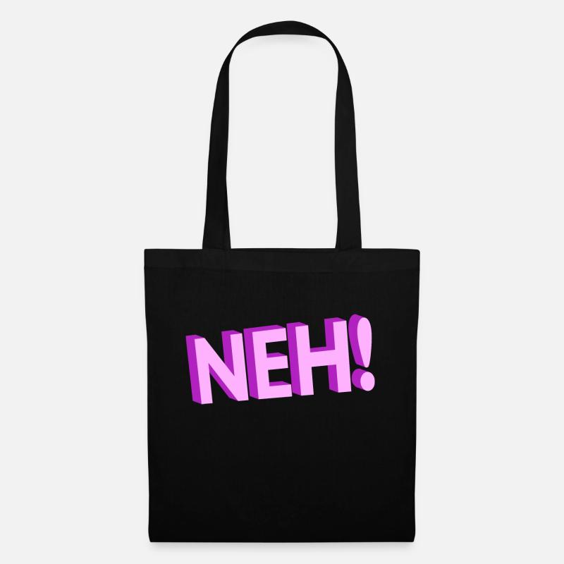 Neh! - Stoffbeutel - Schwarz