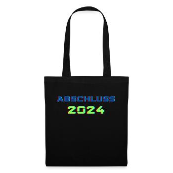 Abschluss 2024 - Stoffbeutel - Schwarz - Vorne