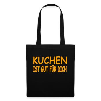Kuchen - Stoffbeutel - Schwarz - Vorne