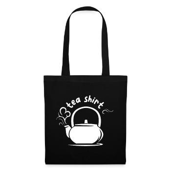funny sayings tea pot illustration comic icon - Tote Bag - black - Front