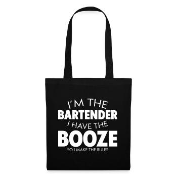 J’ai l’alcool, alors je fais les règles - Sac en tissu - noir - Devant